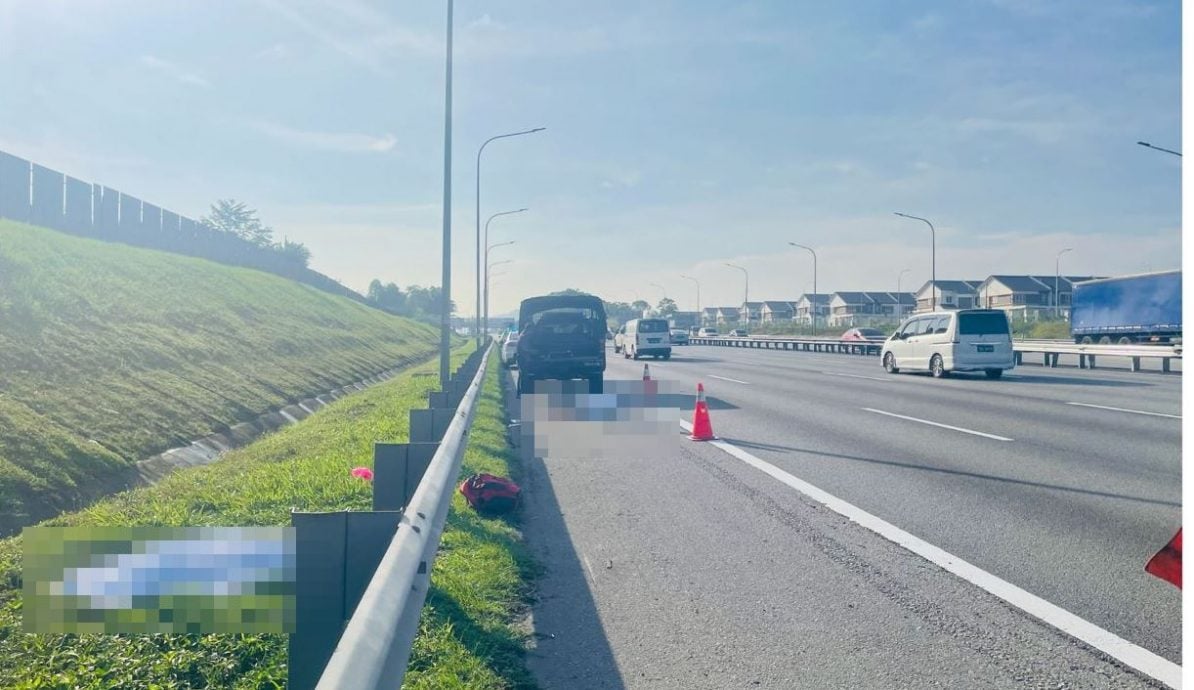 摩托疑失控猛撞护栏 骑士与乘客双双殒命大道