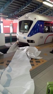 疑广告海报掉落轨道 格拉那再也线轻快铁今早频出状况