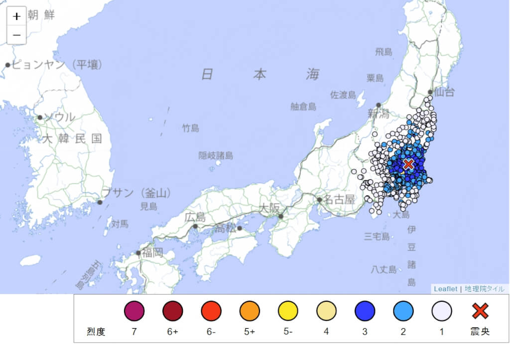 日本茨城县4.9级地震 东京有震感