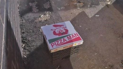 不忍有人翻垃圾桶觅食   披萨店暖心免费供餐