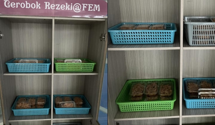 暖势力|不忍学生因贫困挨饿 讲师设免费食物柜 “有需要就吃吧!”