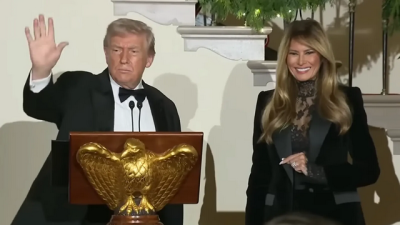 梅兰妮穿“黑蕾丝透视装”亮相！ 特朗普大赞：我伟大的第一夫人