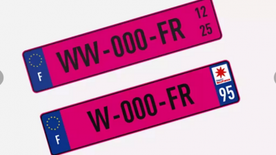 法国车牌掀Barbie风！粉色临时车牌明年推行
