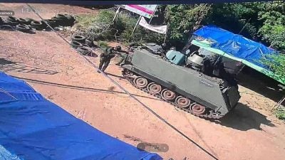 泰柬边境冲突 | 泰军装甲车越境 闯入柬村局势紧张