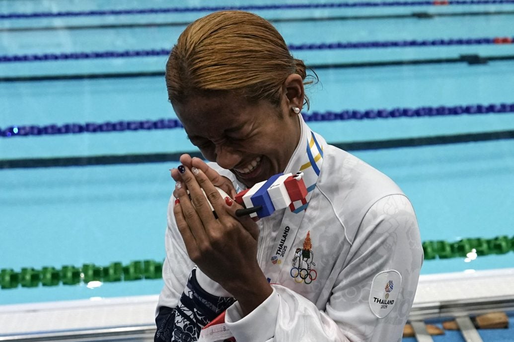 泰国东运会游泳赛| 女50公尺蛙泳 彭靖恩摘铜牌