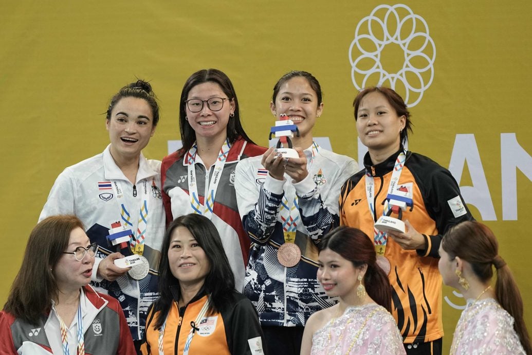 泰国东运会游泳赛| 女50公尺蛙泳 彭靖恩摘铜牌