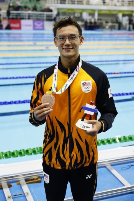 泰国东运会|男4X200米自泳摘银 男50米自泳夺铜  大马泳军再添2奖牌