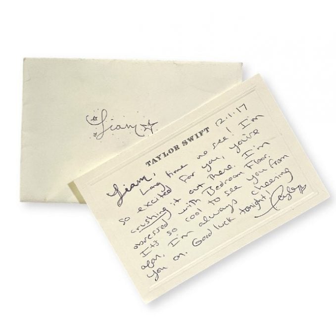 泰莱史薇芙9年前给利安亲笔信 被拍卖成交价曝光