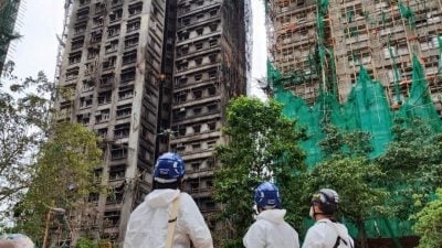 港府指棚网样本未达阻燃标准　拘13人涉误杀或鱼目混珠