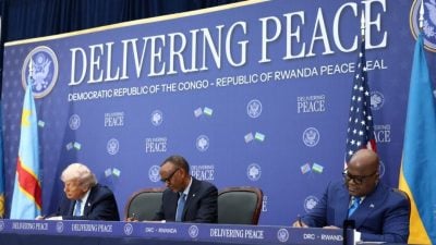 特朗普与卢旺达  民主刚果总统签和平协议 效力堪虑