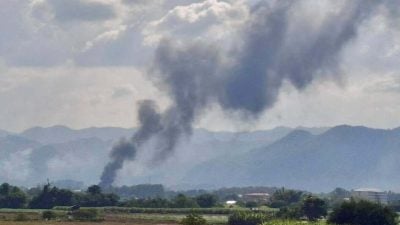 缅诈骗园区起火   疑诈骗团伙点燃大楼制造混乱 900人欲突围