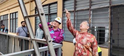 罗白星光组屋蓄水槽围墙惊险倒塌　周世扬：长期失修酿成的人祸