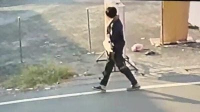 蟒蛇当围巾挂颈逛街　男子被勒至休克倒地