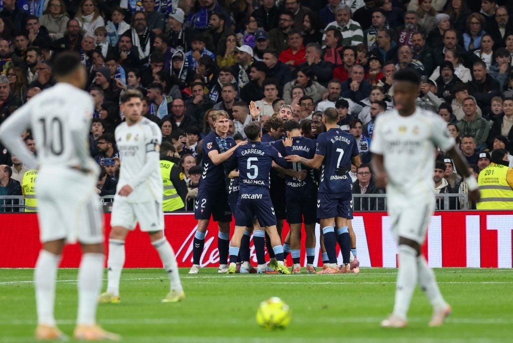 西甲|9人作战不敌塞尔塔 皇马与榜首渐行渐远