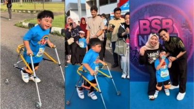 视频|脑麻童勇敢报名参加夜跑 用助行器跑完全程感动全网