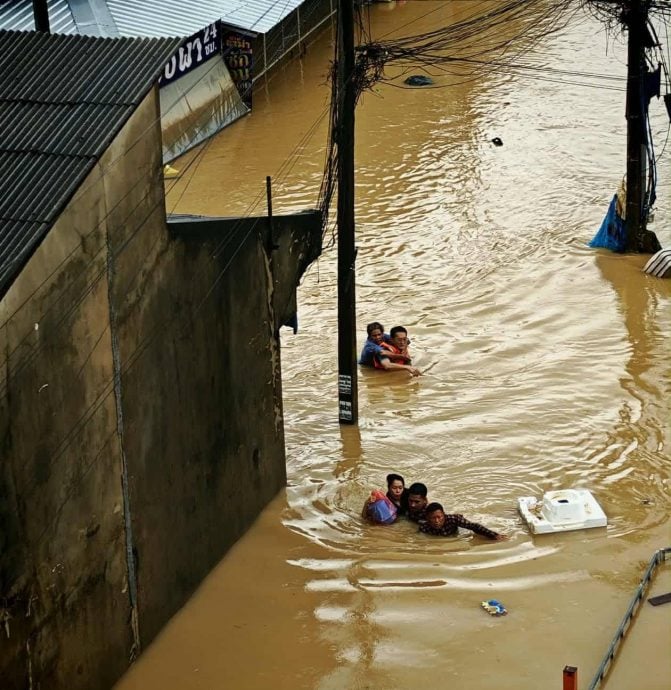 设定3PM发布(大北马)泰南救灾功成身退,洪新涵分享水中救灾的经验。