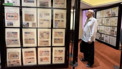 黄汉伟邀沙努西看邮票展  　“了解各地历史渊源” 