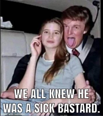 遭修图与淫媒扯上关系·特朗普父女合照被窜改