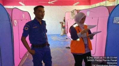 霹14疏散中心有1845灾民  下霹雳人数最多