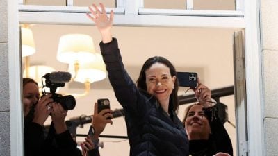 马查多无惧出境禁令 亲赴挪威领诺贝尔和平奖