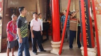 三圣宫横梁倒塌待修 张聒翔拨1万令吉助应急工程