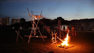 【校园报道】雅佳美浪中学童子军学会   篝火晚会展现团队精神