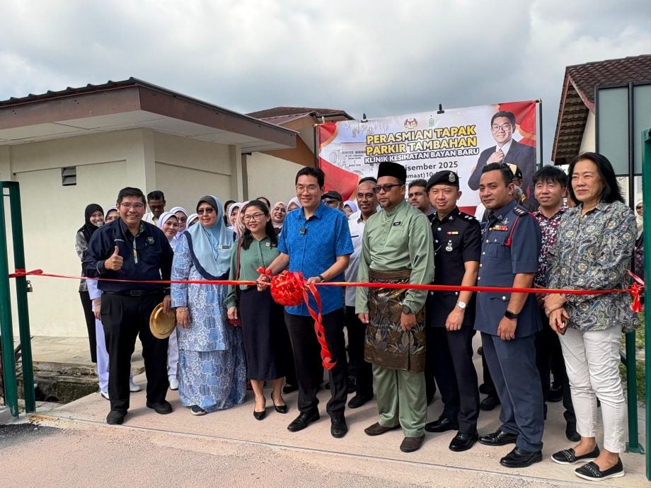 （大北马）峇央峇鲁诊所增停车位 沈志勤拨款提升选区设施