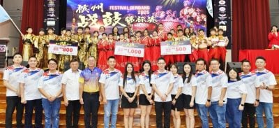 槟战鼓锦标赛   玄冈健身馆公开组夺3奖