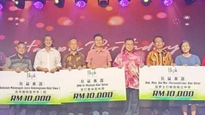 KPK集团创办人江丕吉庆寿  17.2万捐15华校5华团