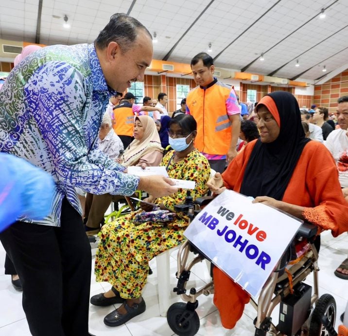 “柔佛关爱援助”派752万 古来乐龄残疾人士等受惠