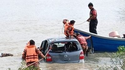 东甲丹绒亚葛斯公园 车坠河女子亡