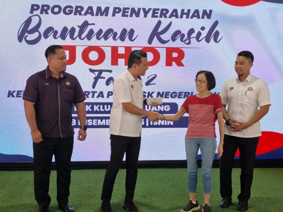 （已签发）柔：**双头之一**柔佛关爱援助銮113人   赛福星：已累计1.4万人受惠