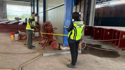 疑造成空污 喷砂厂遭勒令停工