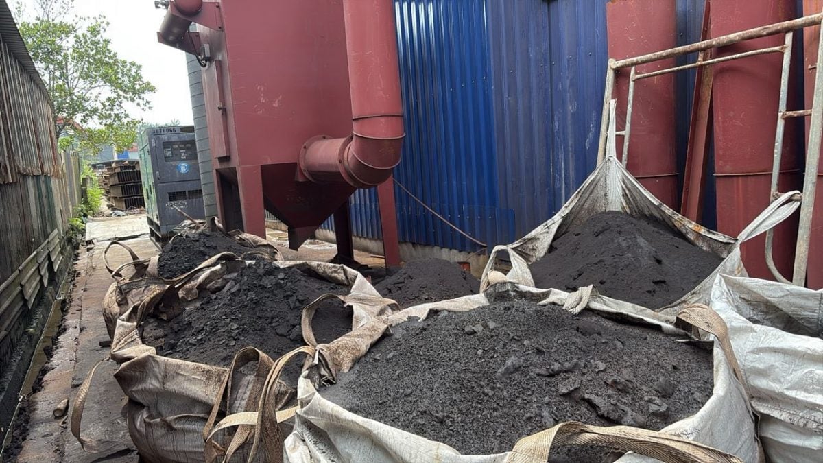 古来喷砂厂疑造成空污   遭环境局勒令全面停工