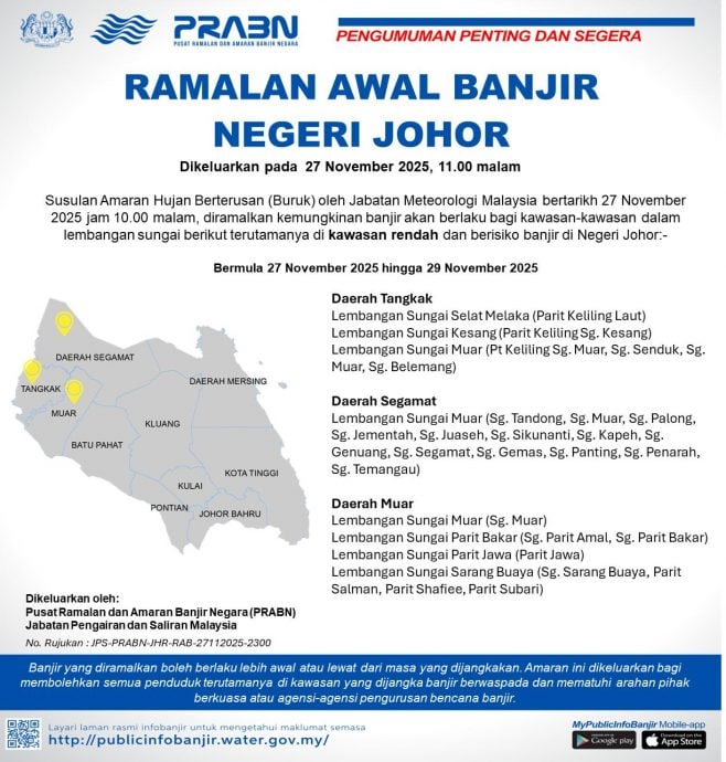 做好准备应对水灾   柔各单位待命