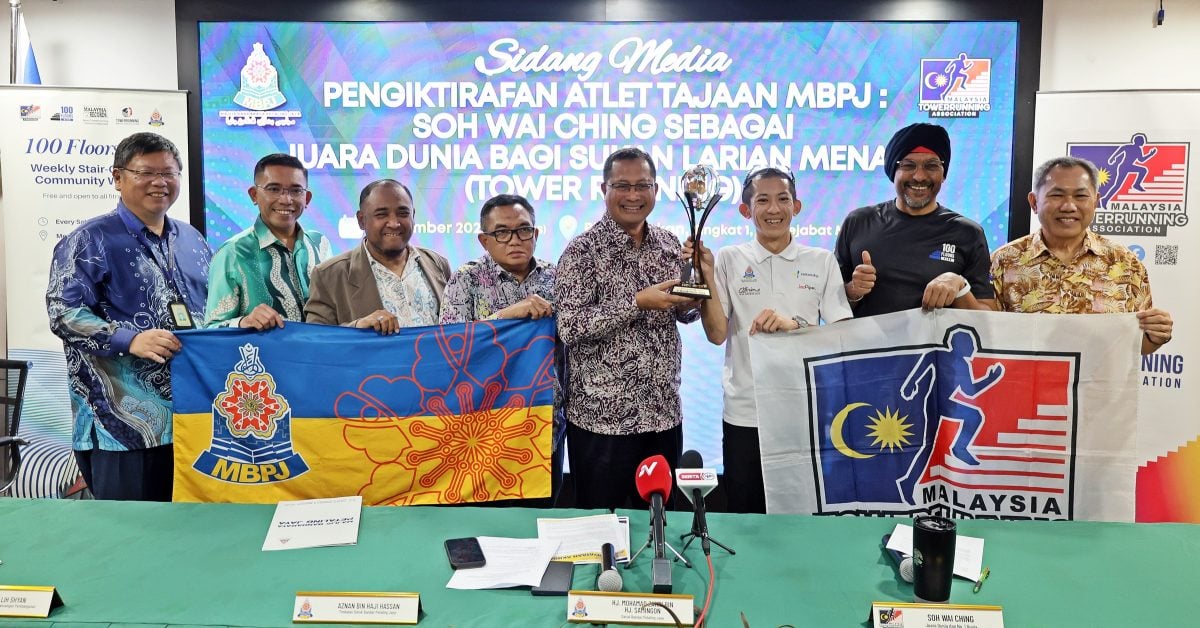 (版4头)大都会/八打灵再也市政厅与世界第一高塔竞速选手苏为庆 重点发掘10至17岁后备人才