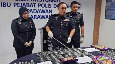 警方：每枚市价450令吉  电子烟”毒烟弹”入侵古晋巴达旺（附视频）