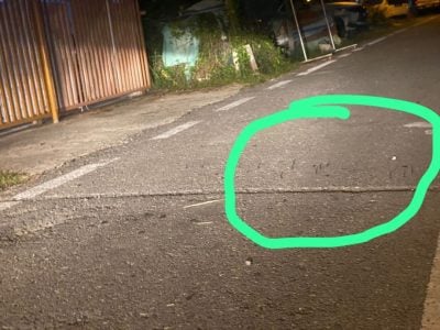 铁钉乱撒 轮胎中招 . 马鲁帝廉屋区人心惶惶