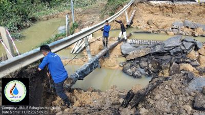 邱民伟盼当局尽快完工 . 快恢复水供解民困
