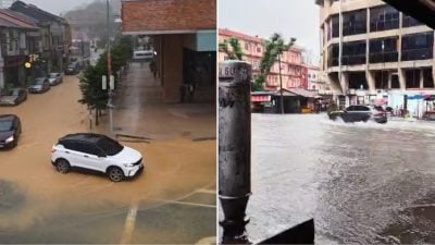 雨势汹汹 市局紧急清沟 半山芭 闪淹2小时