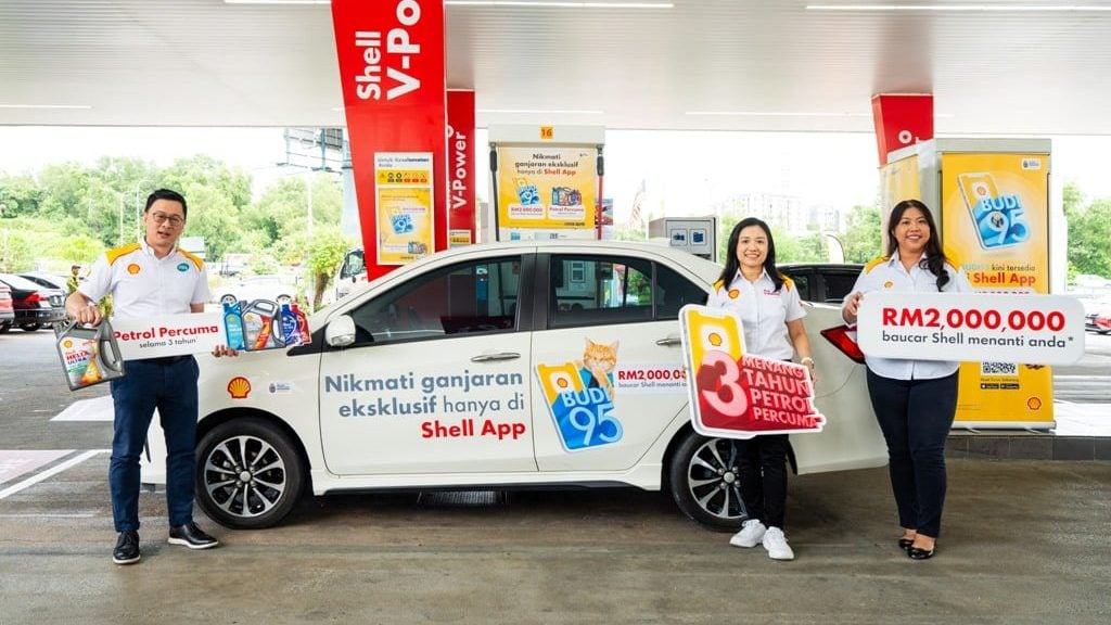 Shell App 纳入 BUDI95 补贴功能　推出 200 万令吉奖赏与 3 年免费油活动