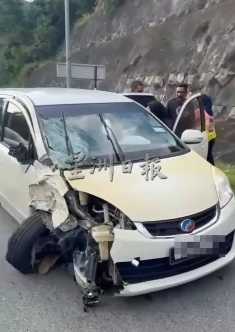 断崖岭惨烈车祸！摩托骑士疑超车不遂 迎面撞休旅车身亡