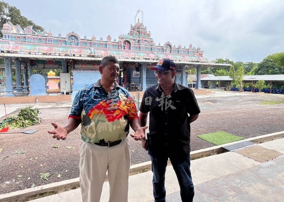 （古城第六版主文）大树枝桠威胁路人与信徒安全，野新望万斯里马哈马利亚曼兴都庙盼一年半终获修剪