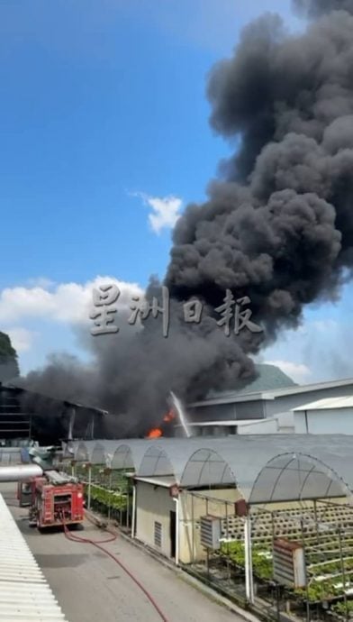 紧急行动防进一步污染环境 火场油料泄漏部分流入沟渠