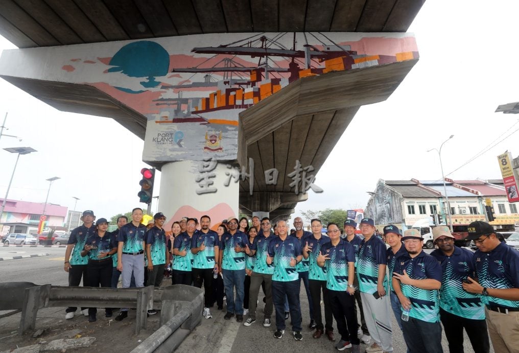 大都会(版2头)/港务局携手市政厅美化巴生港口,33高架桥梁柱绘壁画