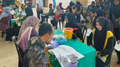 淡马鲁中央医院举办  捐血运动反应热烈