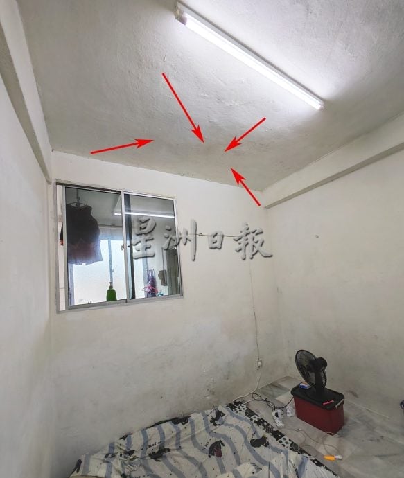 星光组屋单位天花板漏水 屋主促芙市政厅尽快维修防恶化
