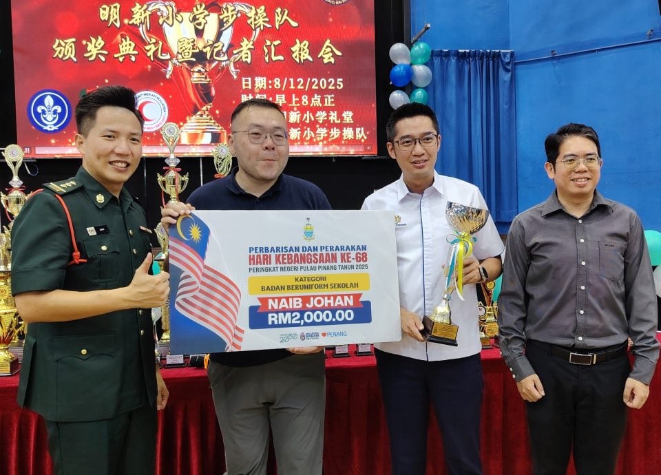 不认命、不认输、不低头、不放弃,明新小学步操队囊括17比赛奖项