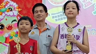 吉南韩江杯U11小麒麟篮球赛闭幕  觉民B校 西岭华小 男女组夺冠