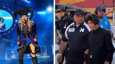 上月狮城强搂艾莉安娜 网红再闯女神卡卡个唱被驱赶